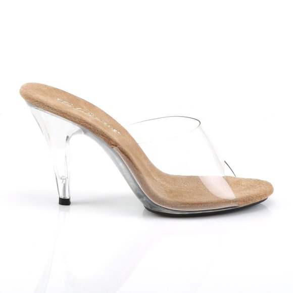 Transparent Heels with Tan Insole - Picture 1 of 3